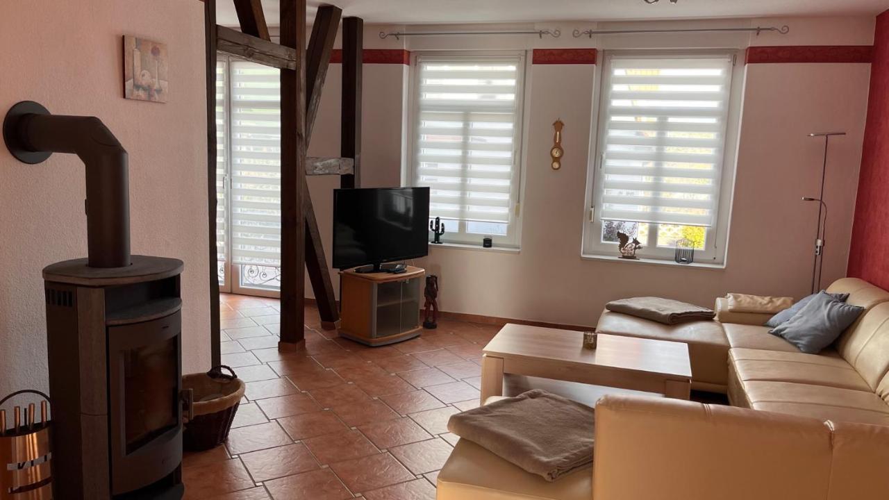 Ferienwohnung Am Bodetal Mit Wallbox Fuer E-Auto 塔勒 外观 照片